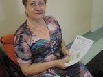 Darovat krev přišla i ředitelka Nakladatelství JOTA, paní Božena Štofková.